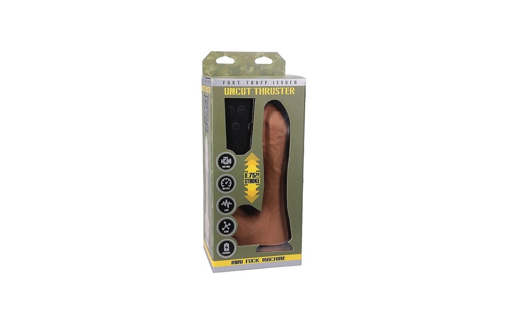 Uncut Thruster 21,6 cm - Krachtige Mini Fuck Machine