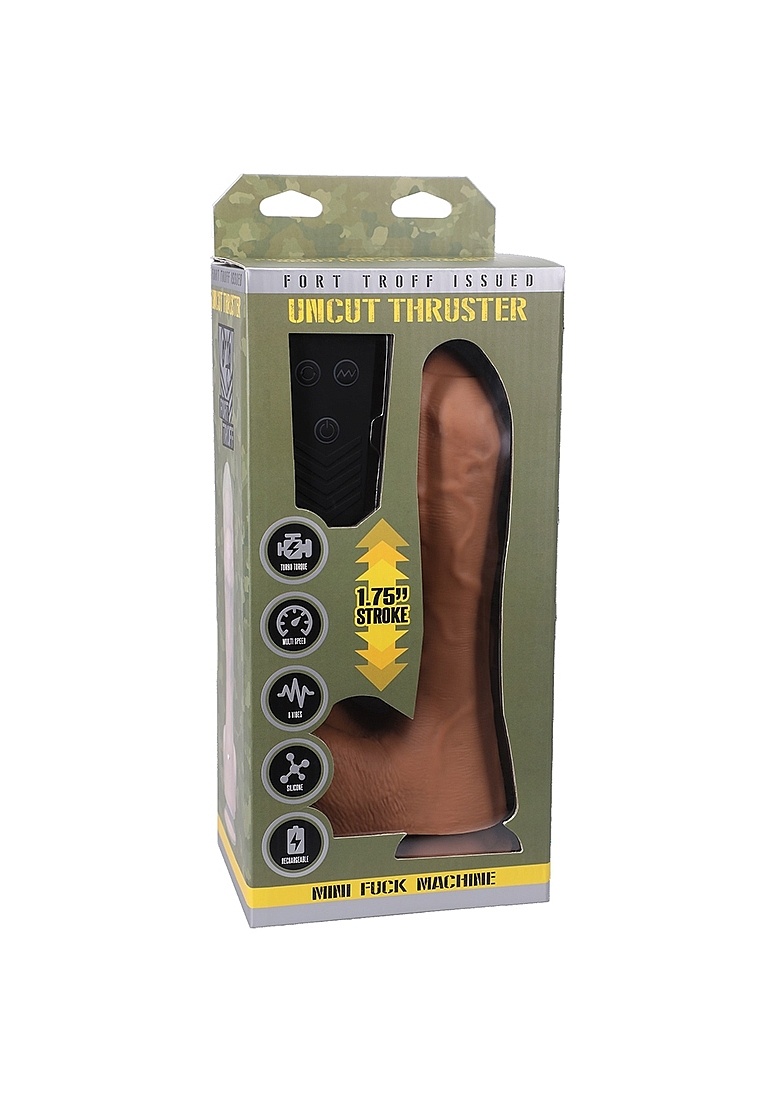 Uncut Thruster 21,6 cm - Krachtige Mini Fuck Machine