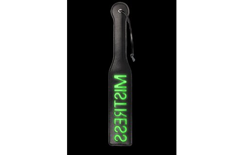 Mistress Paddle Glow In The Dark Neon Green | Ouch! Shots