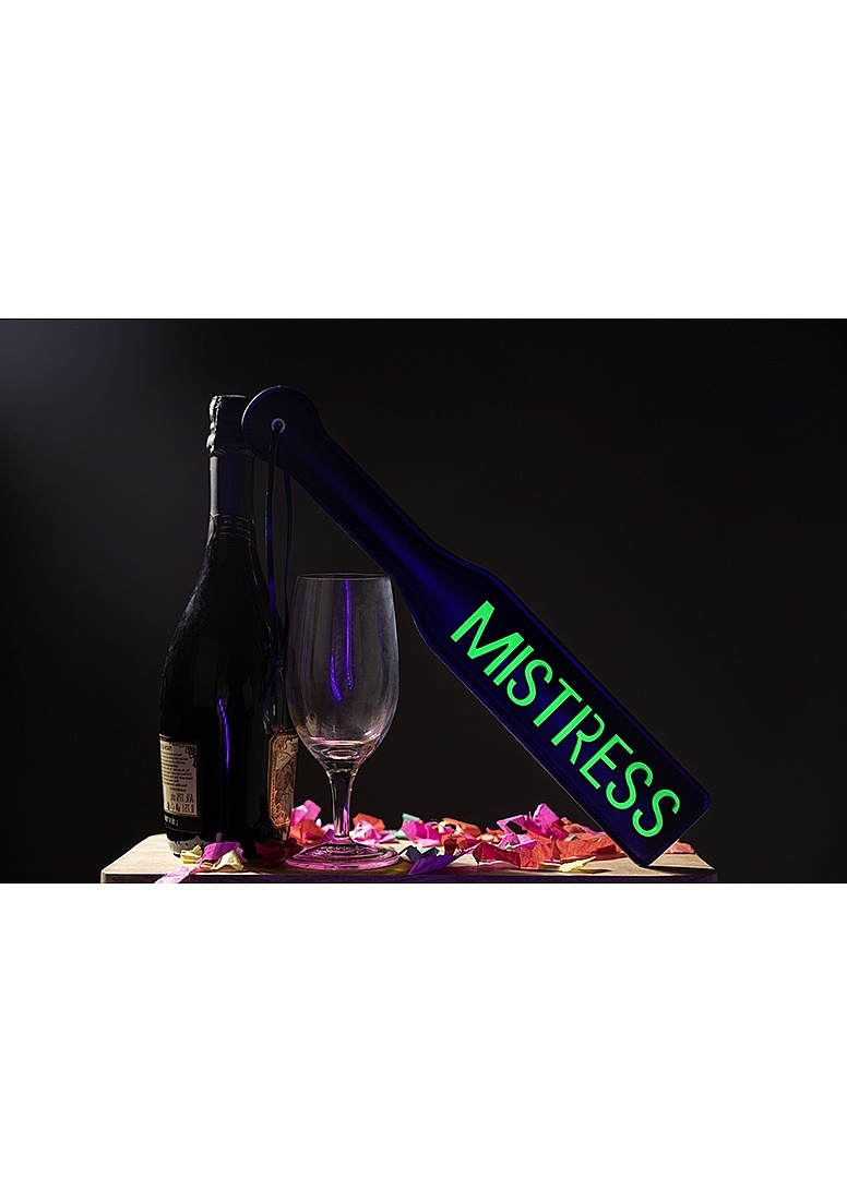 Mistress Paddle Glow In The Dark Neon Green | Ouch! Shots