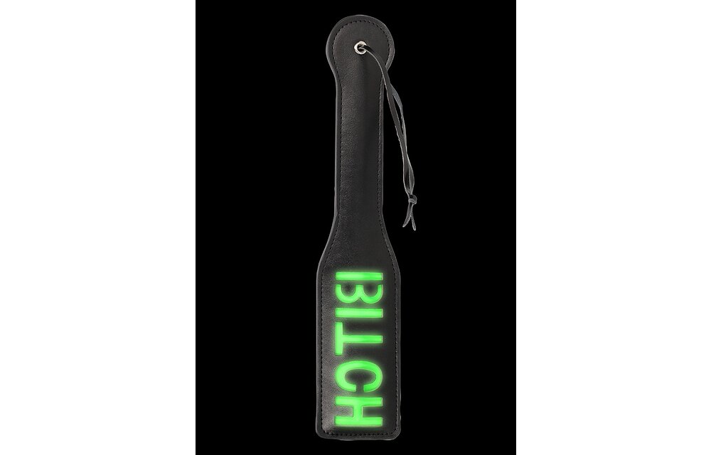 Bitch Paddle Glow: Neon Bondage With Fluorescent Design