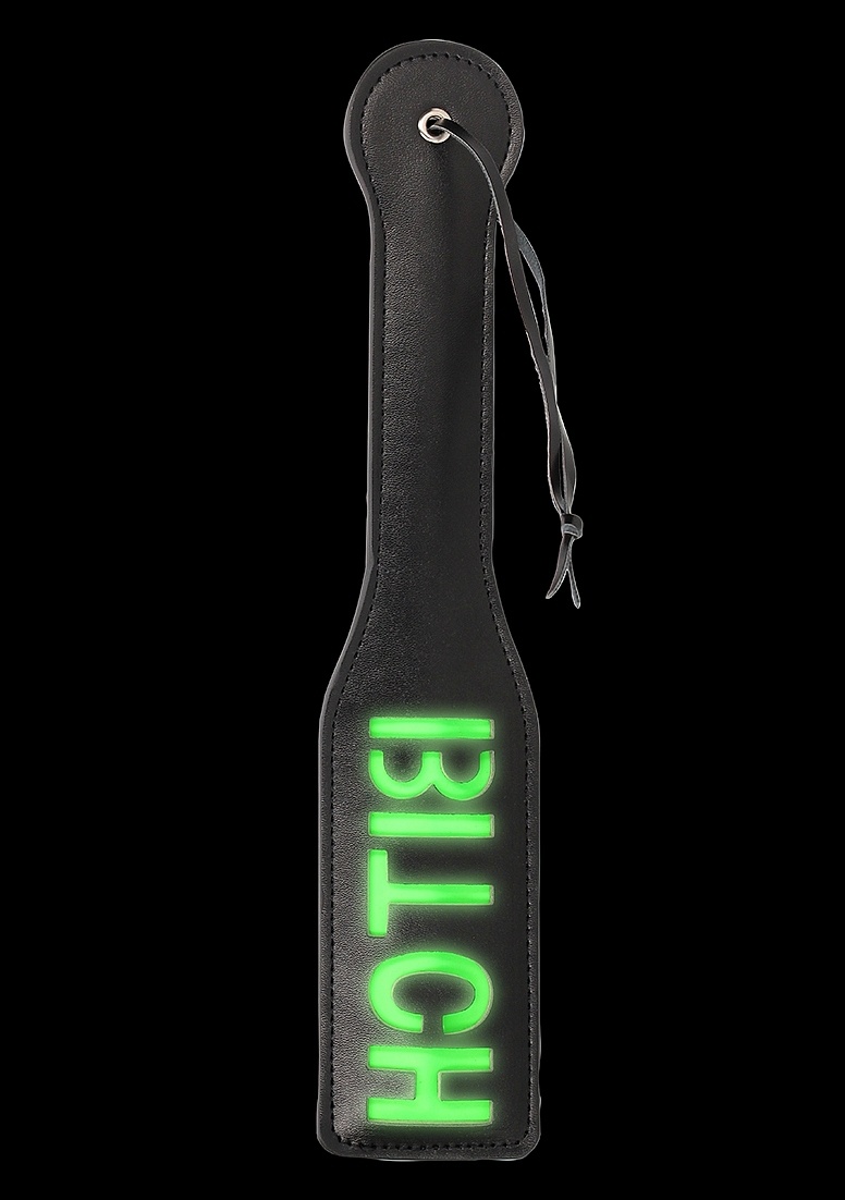 Bitch Paddle Glow: Neon Bondage With Fluorescent Design