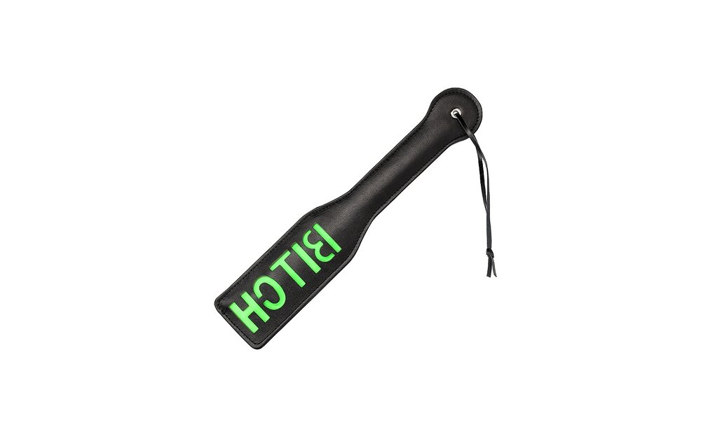 Bitch Paddle Glow: Neon Bondage With Fluorescent Design