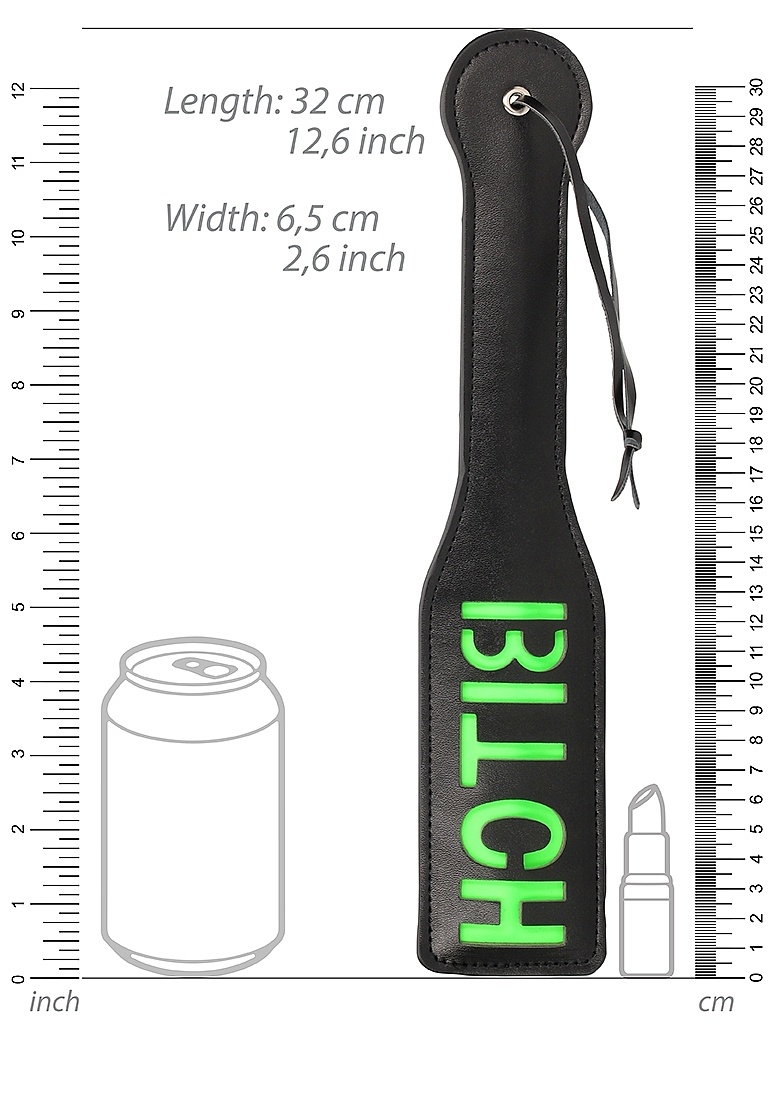 Bitch Paddle Glow: Neon Bondage With Fluorescent Design