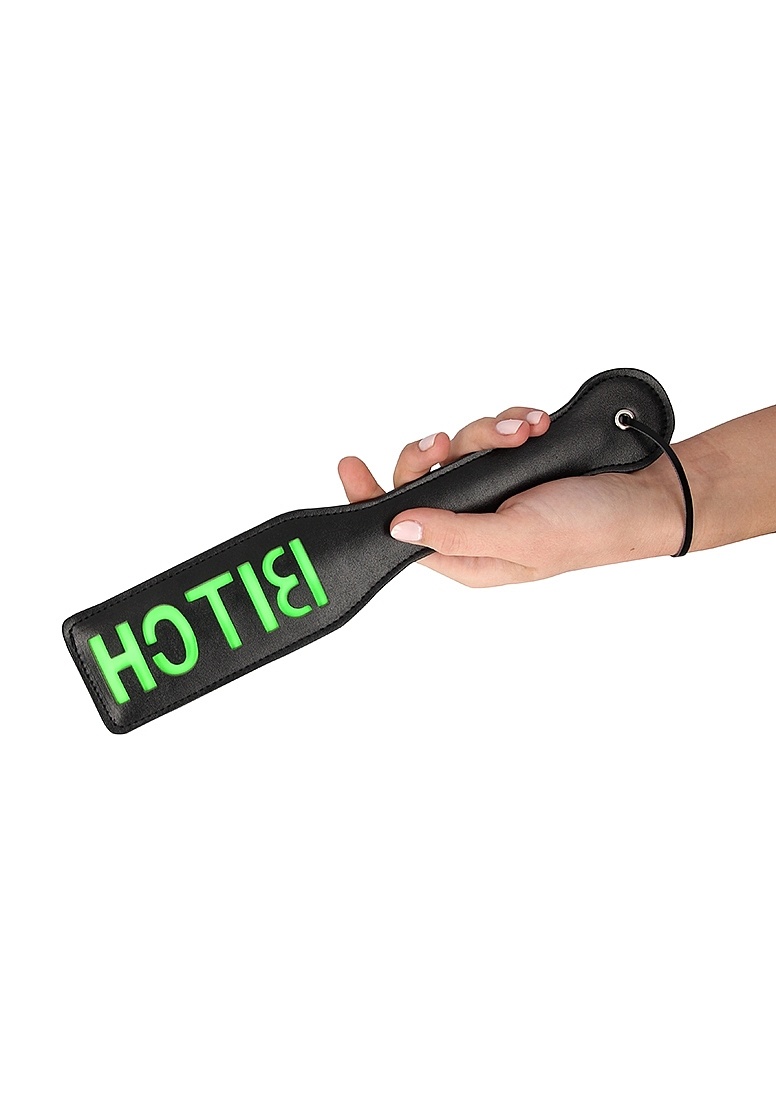 Bitch Paddle Glow: Neon Bondage With Fluorescent Design