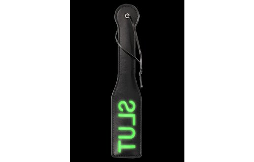 Slut Paddle Neon Grün – Glow-in-the-Dark-Bondage-Paddel