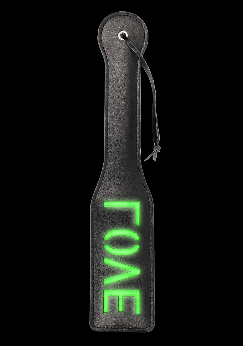 Love Paddle Glow In The Dark Green – Ouch! Bondage Fun