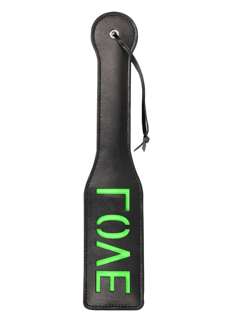 Love Paddle Glow In The Dark Green – Ouch! Bondage Fun