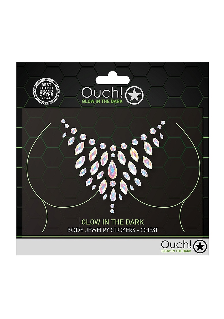 Body Jewellery Stickers Chest – Glitter & Glow | Ouch! by Shots