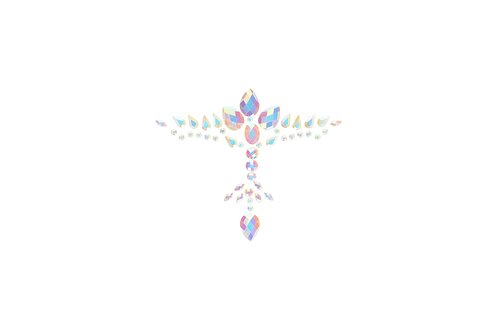 Body Jewellery Stickers Chest – Glitter & Luminous Glamour