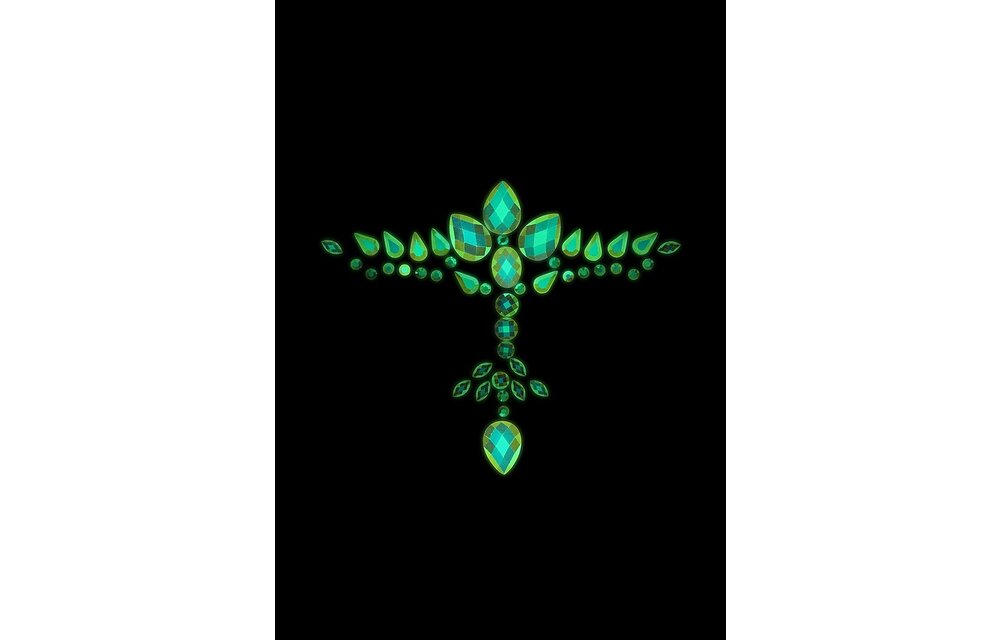 Body Jewellery Stickers Chest – Glitter & Luminous Glamour