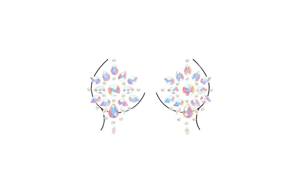 Körperschmuck-Sticker Nippel | Glitter & Glow Glow-in-Dark