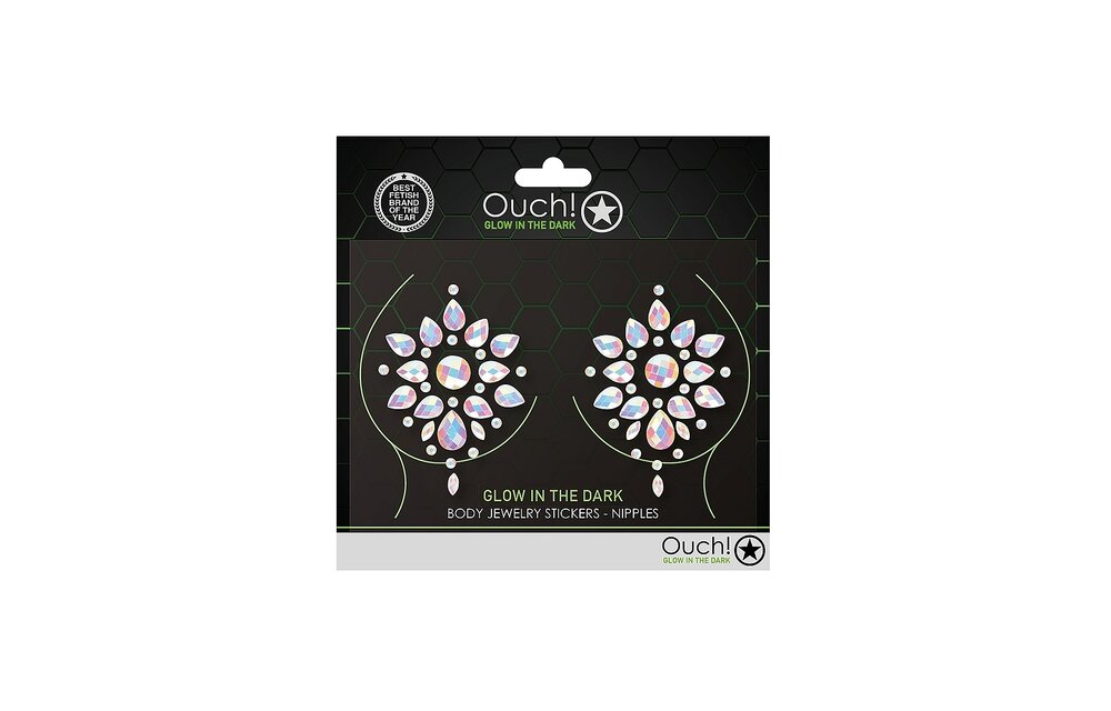Lichaamsjuwelen Stickers Tepels | Glitter & Glow Glow-in-Dark