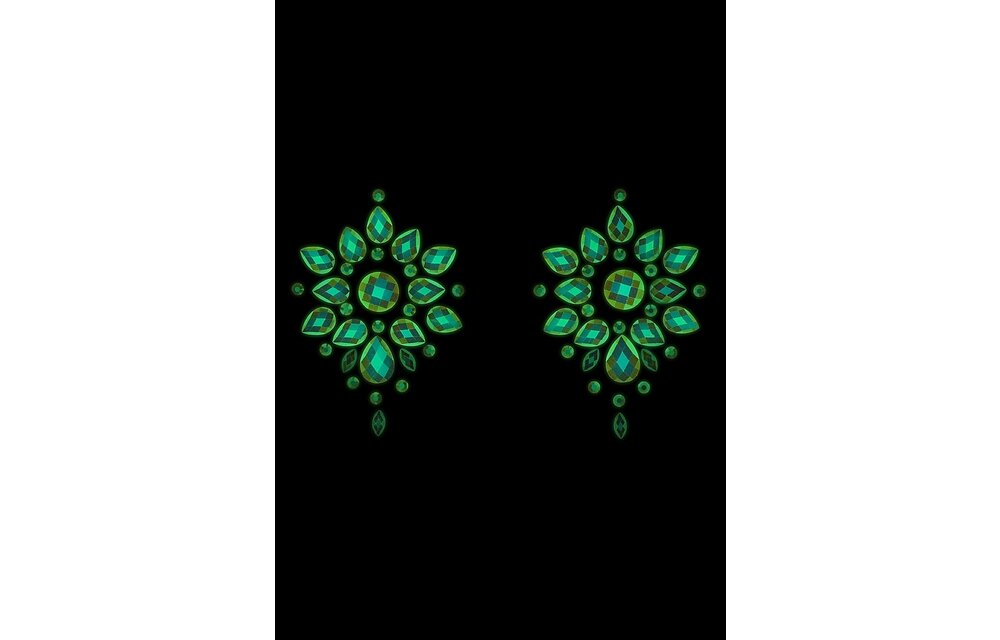 Lichaamsjuwelen Stickers Tepels | Glitter & Glow Glow-in-Dark