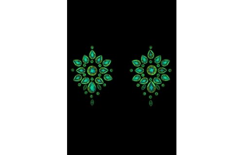 Körperschmuck-Sticker Nippel | Glitter & Glow Glow-in-Dark