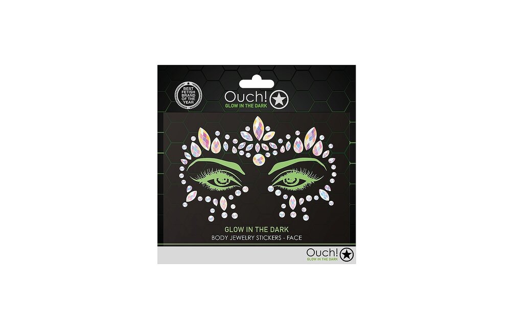 Gezichts Body Jewelry Stickers | Lichtgevend & Stralend Bling