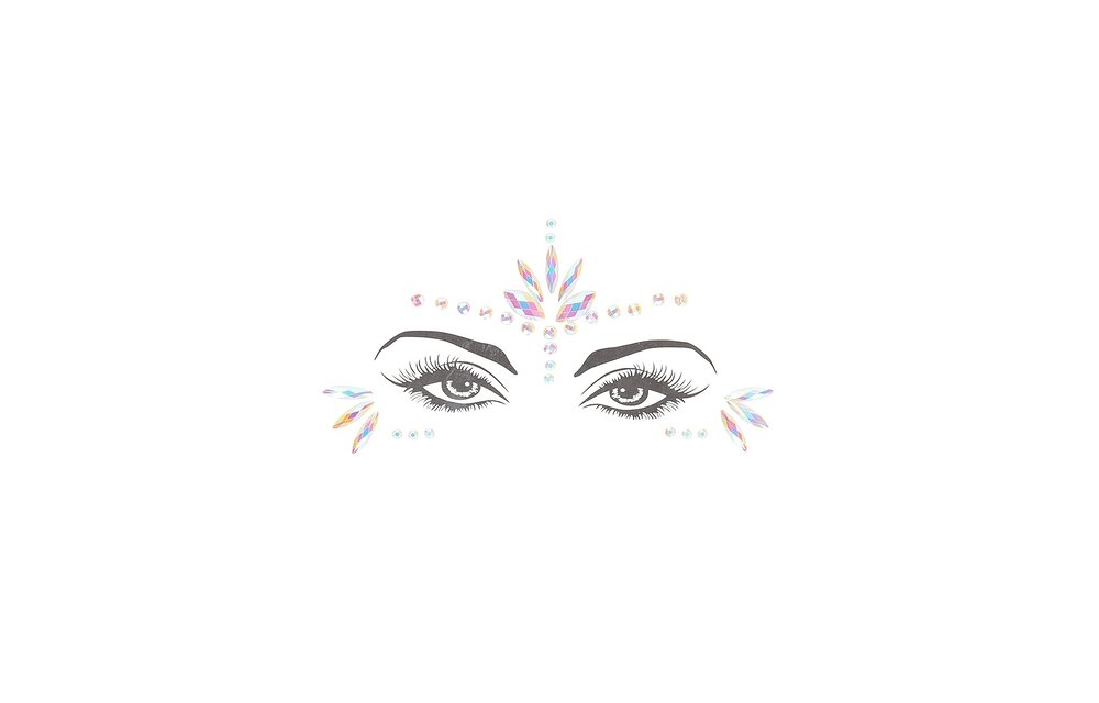 Body Jewellery Stickers Face – Radiant & Luminous