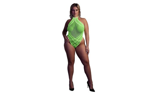 Body Met Halternek Neon Groen – Stijlvol & Opvallend!