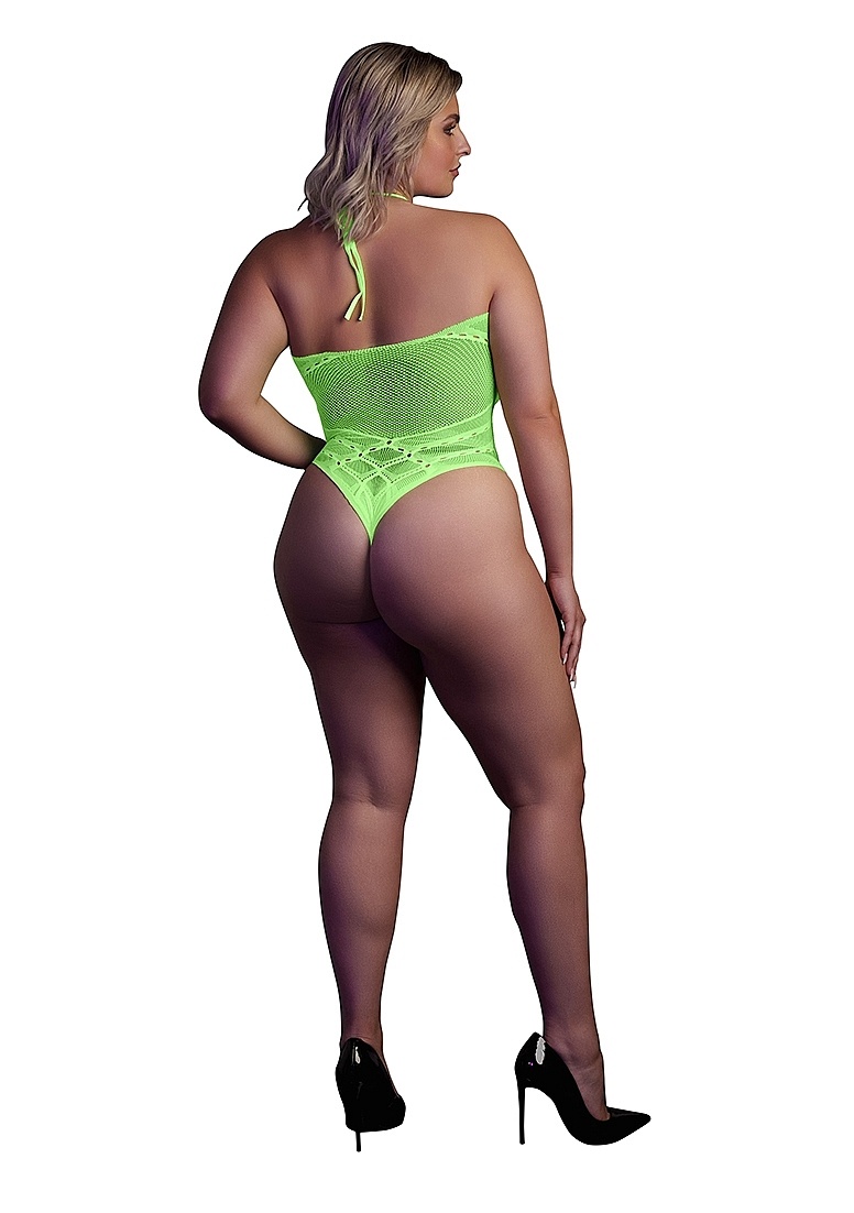 Body Met Halternek Neon Groen – Stijlvol & Opvallend!