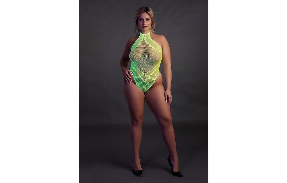 Body Met Halternek Neon Groen – Stijlvol & Opvallend!