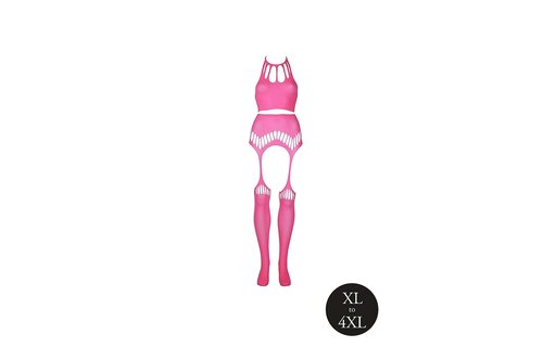 Neon Lingerie Set Crop Top & Kousen | Comfort & Stijl