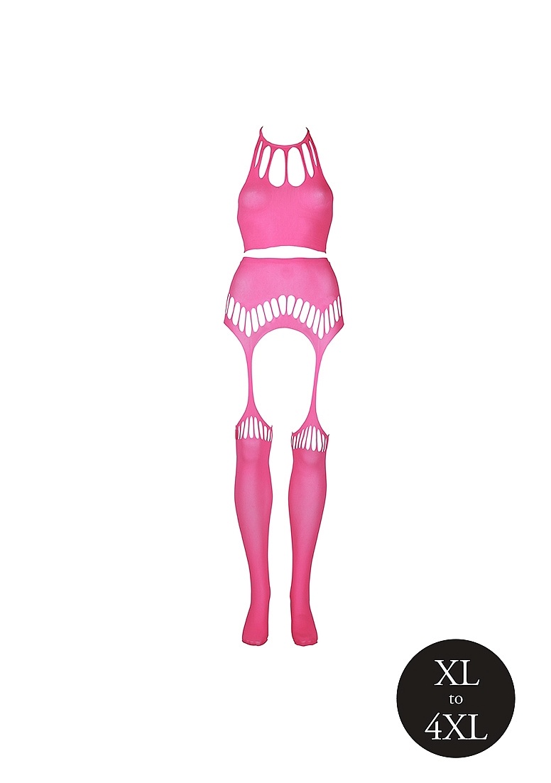 Neon Lingerie Set Crop Top & Kousen | Comfort & Stijl