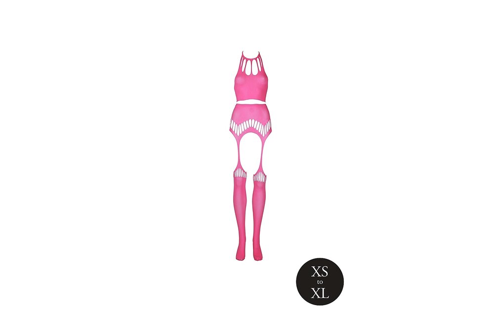 Neon-Lingerie-Set Crop Top & Strümpfe | Komfort & Stil