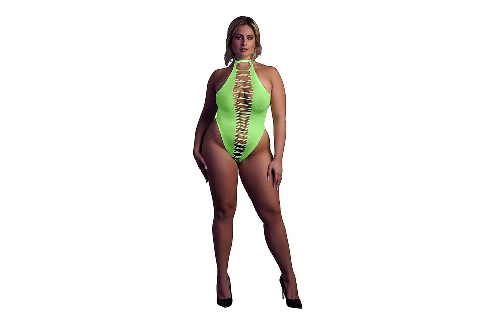 High-Cut Body Neon Groen Uv-Actief | Ouch! By Shots