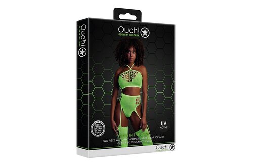 Two Piece with Crop Top and Stockings