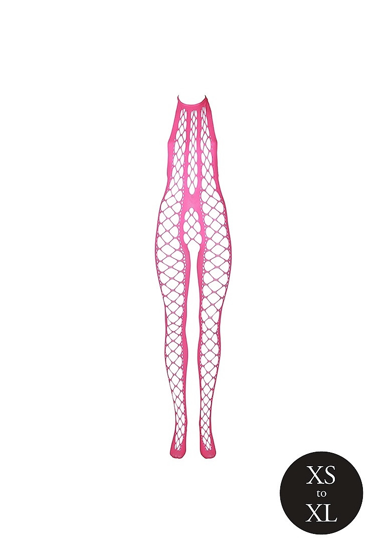 Bodystocking with Halter Neck Neon Pink – Ouch! By Shots