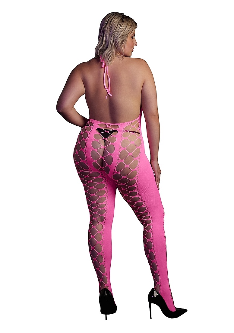 Bodystocking Met Halternek Neonroze – Ouch! By Shots