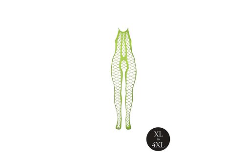 Bodystocking mit Neckholder Neon Grün Plus Size | Ouch! Shots