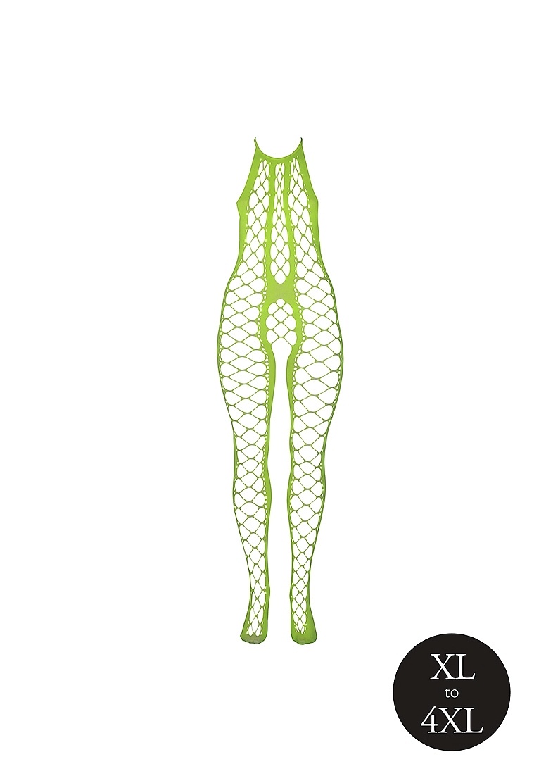 Bodystocking Met Halternek Neon Groen Plusmaat | Ouch! Shots