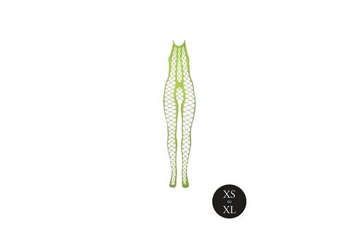 Bodystocking mit Neckholder Neon Grün Plus Size | Ouch! Shots