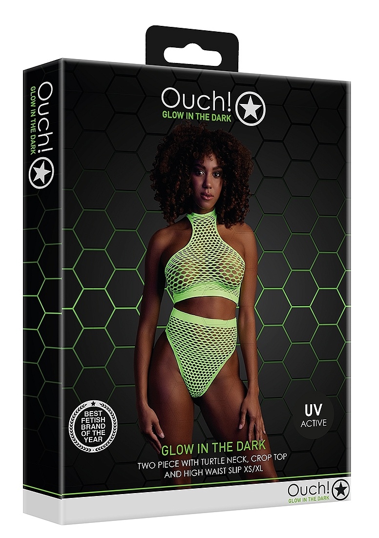 Neon Turtleneck & High Waist Briefs | Comfort & UV Glow