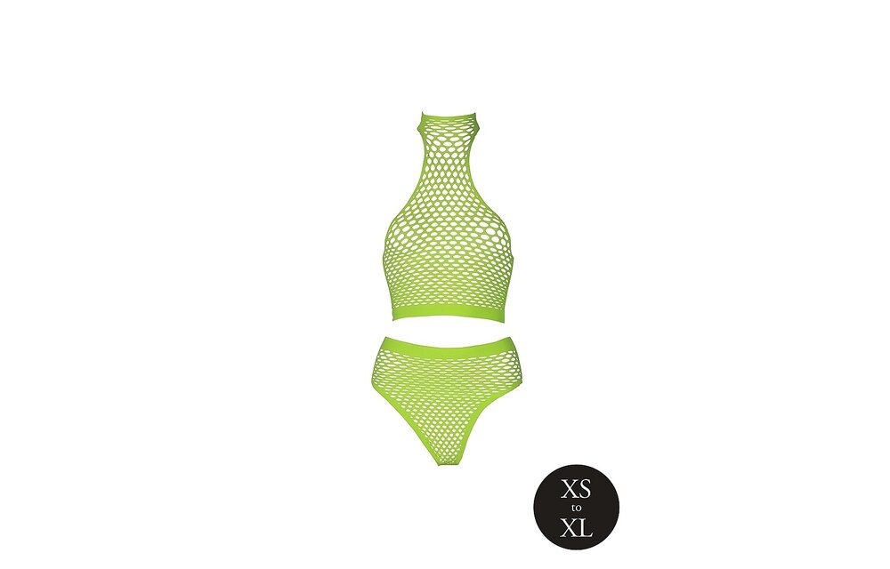 Neon Turtleneck & High Waist Briefs | Comfort & UV Glow