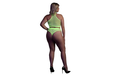 Neon Turtleneck & Slip Hoge Taille | Comfort & Uv Glow