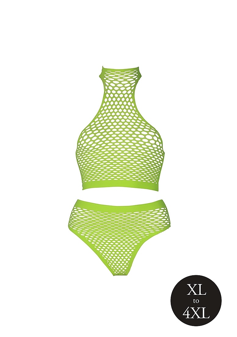 Neon Turtleneck & High Waist Briefs | Comfort & UV Glow