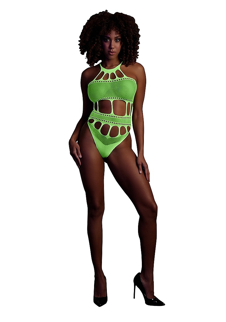 Body with Greek Neckline | Neon Lingerie UV-Active & Stylish