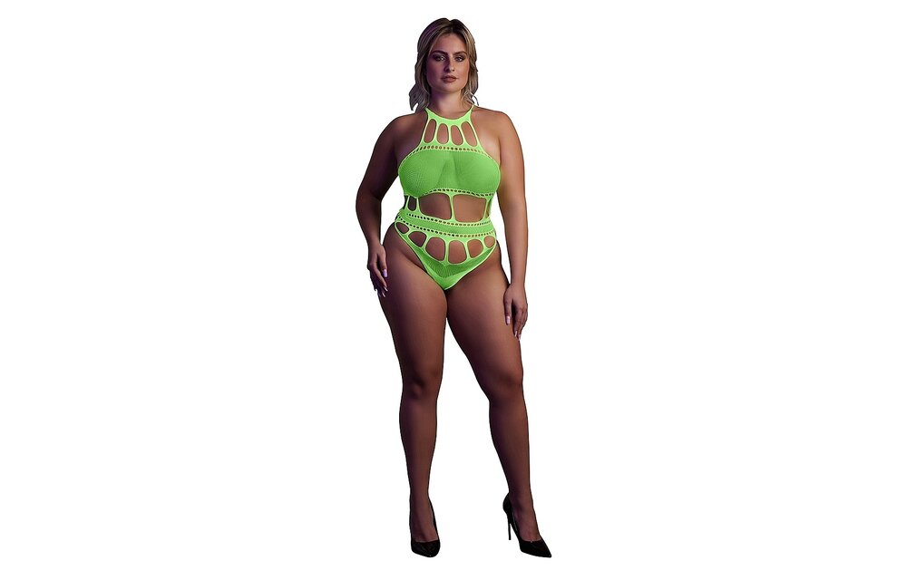 Body with Greek Neckline | Neon Lingerie UV-Active & Stylish