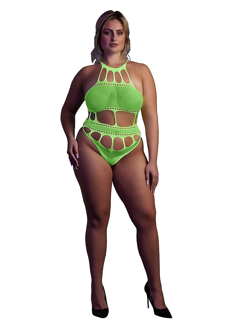 Body with Greek Neckline | Neon Lingerie UV-Active & Stylish