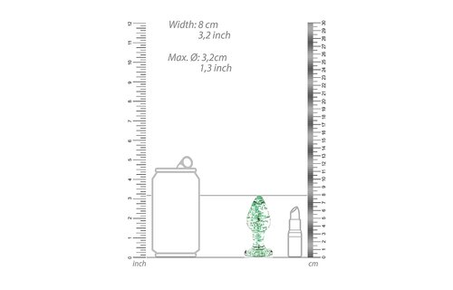 Glas Butt Plug - Mittel