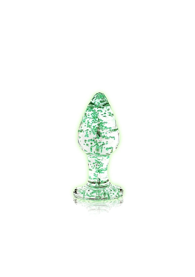 Glass Butt Plug 7 cm – Glow in the Dark Anal Pleasure