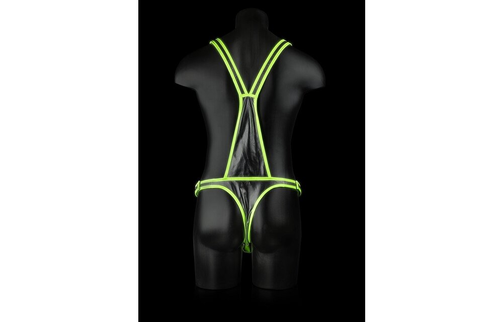 Glow In The Dark Harnas Groen | Ouch! Bodybondage Stijlvol