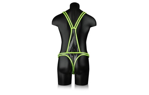 Glow In The Dark Harness Green | Ouch! Bodybondage Stylish