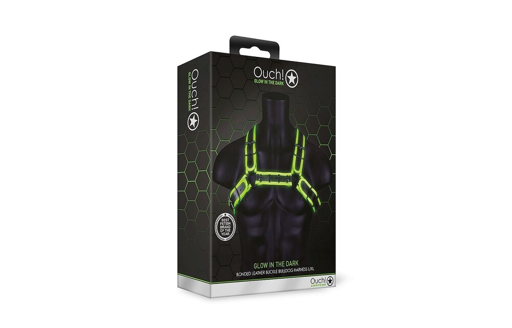Bulldog Harness S/M Glow In The Dark | Tough & Adjustable