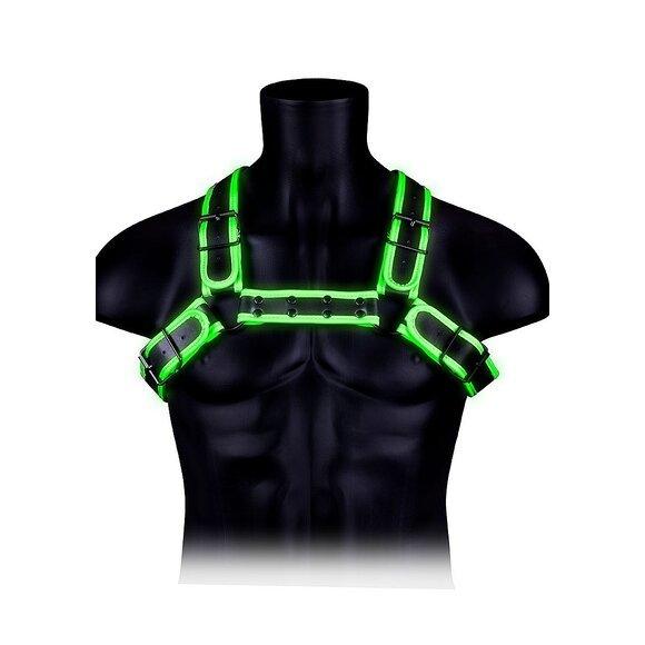 Bulldog Harness S/M Glow In The Dark | Tough & Adjustable