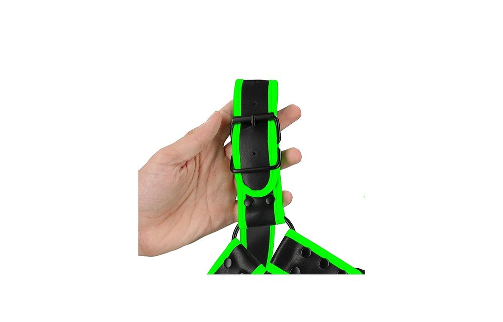 Bulldog Harness S/M Glow In The Dark | Tough & Adjustable