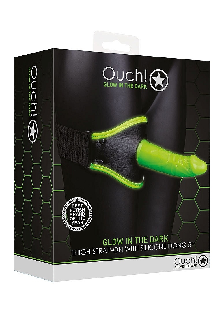 Thigh Strap Ouch! Glow in the Dark 14.5 cm | Fluorescent Bondage