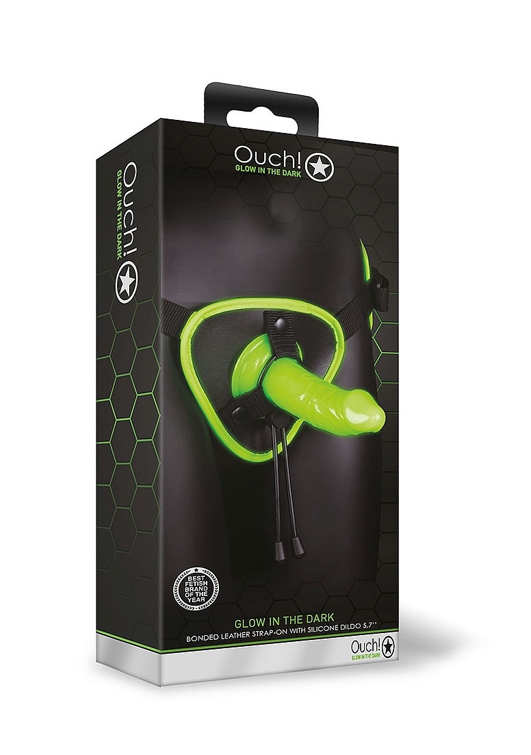 Strap-On Harnas Glow in the Dark 15cm – Speels & Brutaal